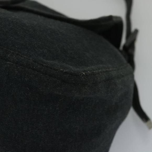 FENDI Mamma Baguette Shoulder Bag Cotton Gray 2305 26325 008 Auth ep2054 - Picture 14 of 16